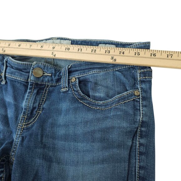 Buckle BKE Stella Jeans Stretch Size 30 Short Boot Low Rise Med Wash Distressed - Picture 9 of 13